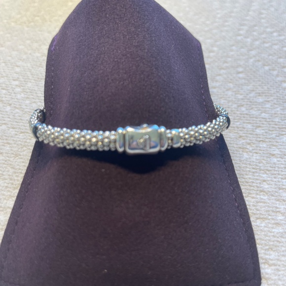 Lagos Black Ceramic Station Caviar Bracelet - Picture 8 of 10